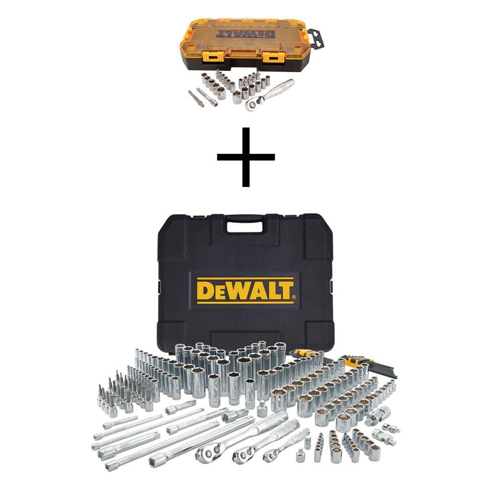 1/4 in. Drive SAE and Metric Ratchet and Socket Set (25-Piece) and Chrome V