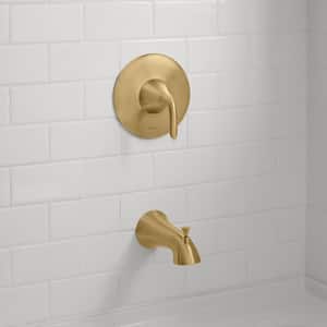 Irena Single-Handle 6-Spray Tub and Shower Faucet in Matte Gold (Valve Included)
