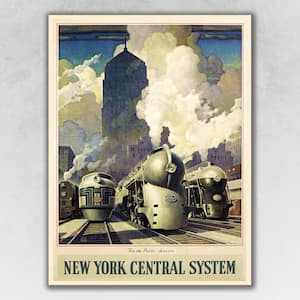 Charlie New York Railroad Vintage Travel by Leslie Ragan Unframed Art Print 14 in. x 11 in.