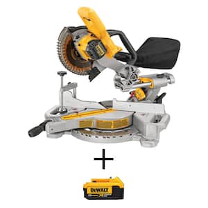 20-Volt MAX Cordless 7-1/4 in. Sliding Miter Saw with (1) 20-Volt Battery 4.0Ah