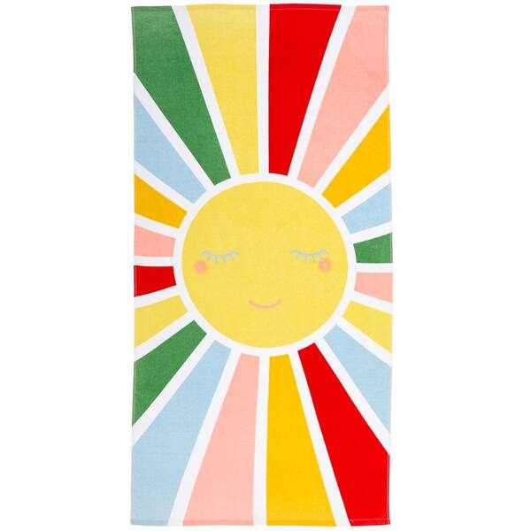 FRESHFOLDS Multi-Colored 100% Cotton Premium Single Ultra Soft Beach Towel