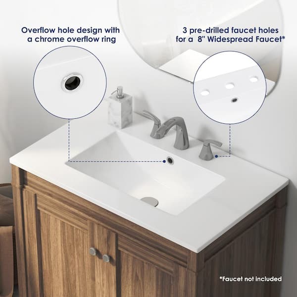 Eviva Luxy 72-in White Oak Double Sink Floating Bathroom