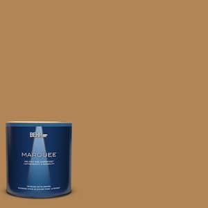 BEHR PREMIUM PLUS 1 qt. #S290-6 Golden Rice Flat Exterior Paint ...