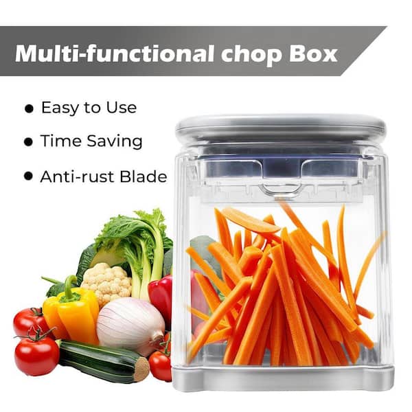 Lynzavix Stainless Steel 4-in-1 Food Dicer Chop Box with