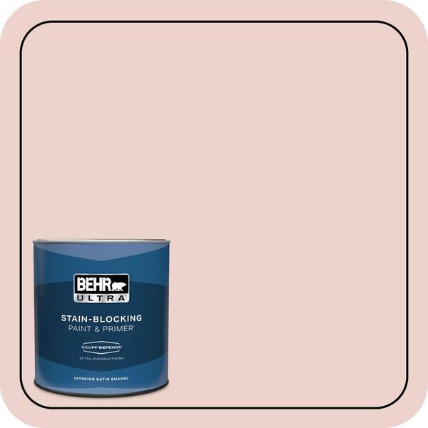 BEHR ULTRA 1 qt. #190E-2 Misty Memories Extra Durable Satin Enamel Interior Paint & Primer
