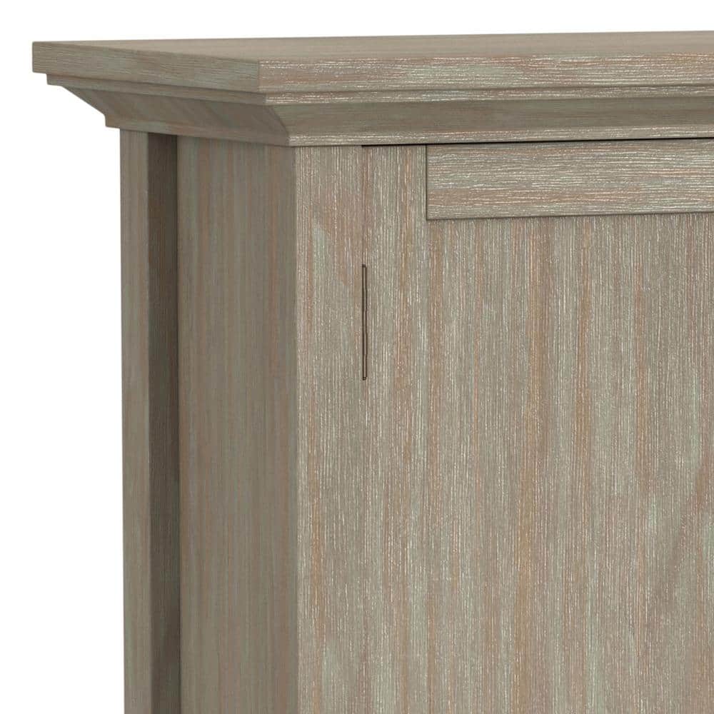 Simpli Home Redmond SOLID WOOD Low Storage Cabinet