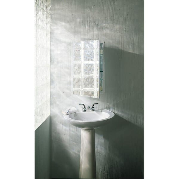 Metro Deluxe 15 in. W x 25 in. H Recessed or Surface Mount Mirrored Medicine Cabinet