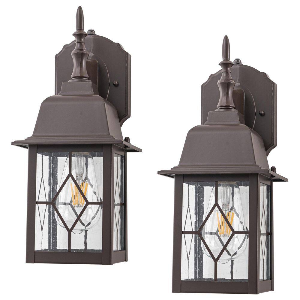 1-Light Black Motion Sensing Dusk to Dawn Outdoor Lantern Sconce with Reflector and Clear Glass Shade price history on PriceWatchPro