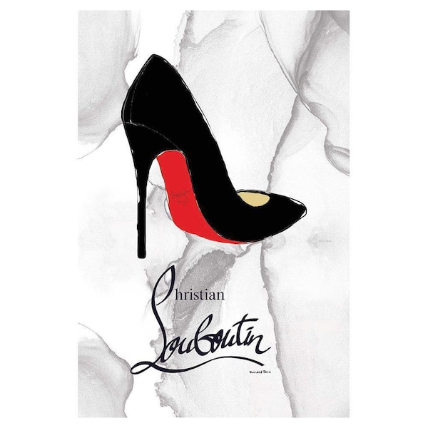 VENICE BEACH Collections Glam Black and Red Classy Pump Heel by Fairchild Paris 1-Piece Unframed Abstract Poster Art Print 20 in. x 30 in.