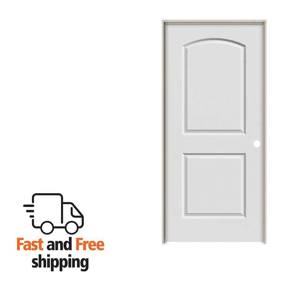 MMI DOOR 30 in. x 80 in. Smooth Caiman Left-Hand Solid Core Primed