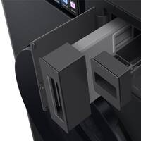 Samsung 5.3 cu. ft. Bespoke Ultra Capacity Vented All-in-One Washer Dryer Combo with Electric Dryer, and AI Home in Dark Steel WD90F53AVS