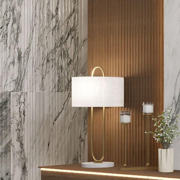 Touche Pleated Deco Zebre 23-1/2 in. x 47-1/8 in. Porcelain Floor and Wall Tile (15.44 sq. ft. /Case)