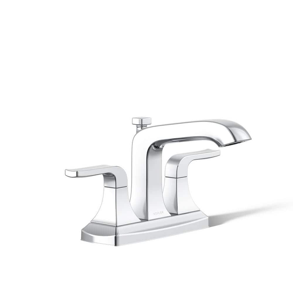 KOHLER Rubicon 4 in. Centerset 2-Handle Bathroom Faucet in