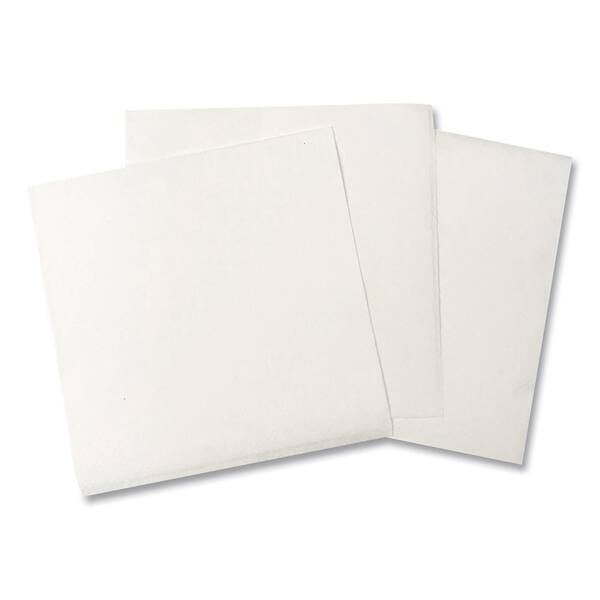 Boardwalk Beverage Napkins, 1-Ply, 9.5 in. x 9 in., White, 500/Pack, 8 Packs/Carton