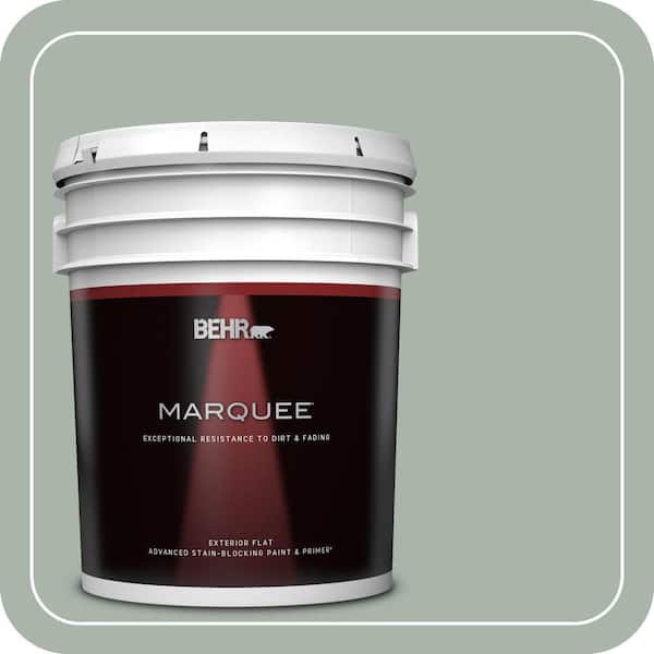 BEHR MARQUEE 5 gal. #BXC-38 Alpine Air Flat Exterior Paint & Primer