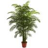 Nearly Natural 6.5 ft. Artificial UV Resistant Indoor/Outdoor Areca Palm 5390