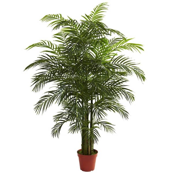 Nearly Natural 6.5 ft. Artificial UV Resistant Indoor/Outdoor Areca Palm