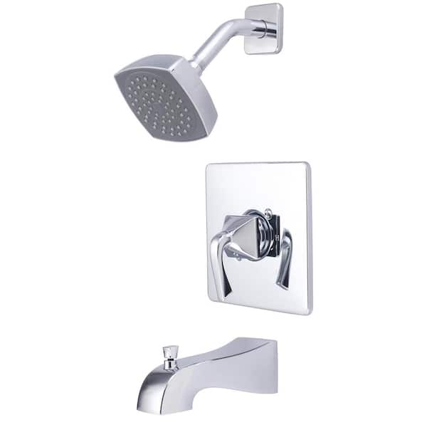 Pioneer Prenza T-4PR110 Single Handle 1-Spray Tub and Shower Faucet 1.75 GPM in. Chrome Valve Not Included