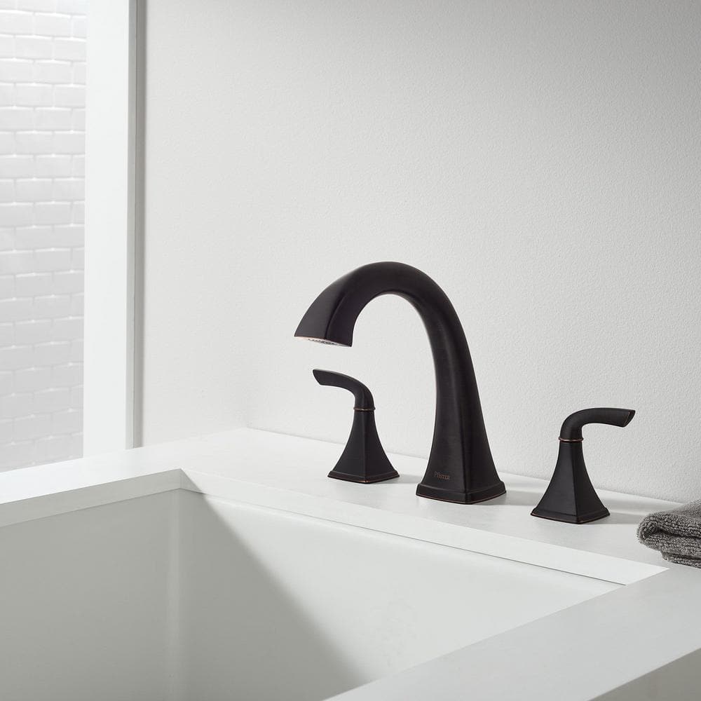 Tuscan Bronze Double Handle Roman Tub Faucet