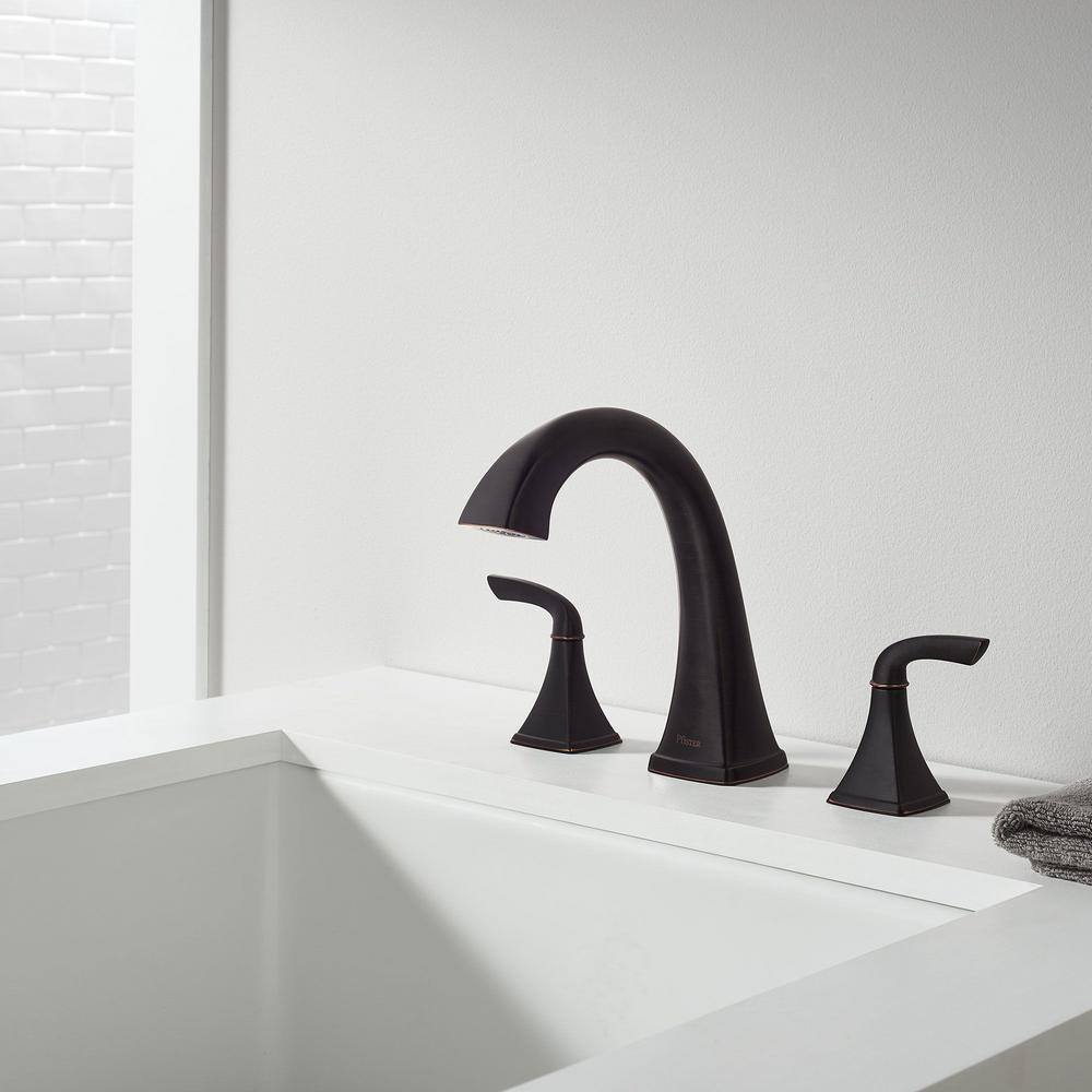 Tuscan Bronze Double Handle Roman Tub Faucet