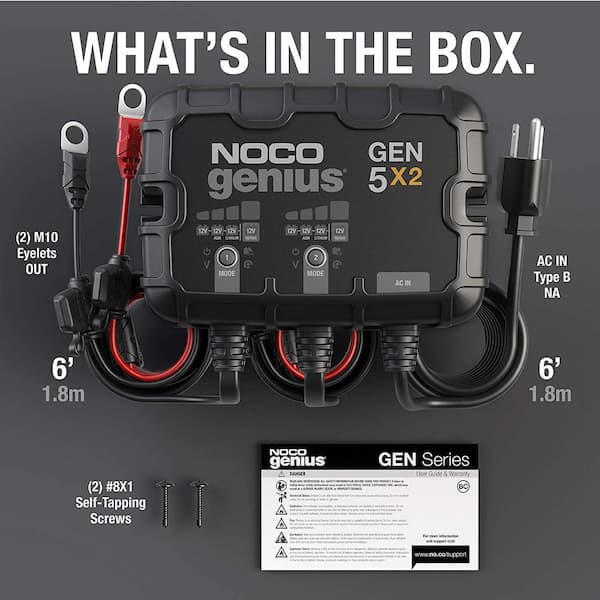Noco Genius 10UK 6/12V 10A Battery Charger Lithium compatible