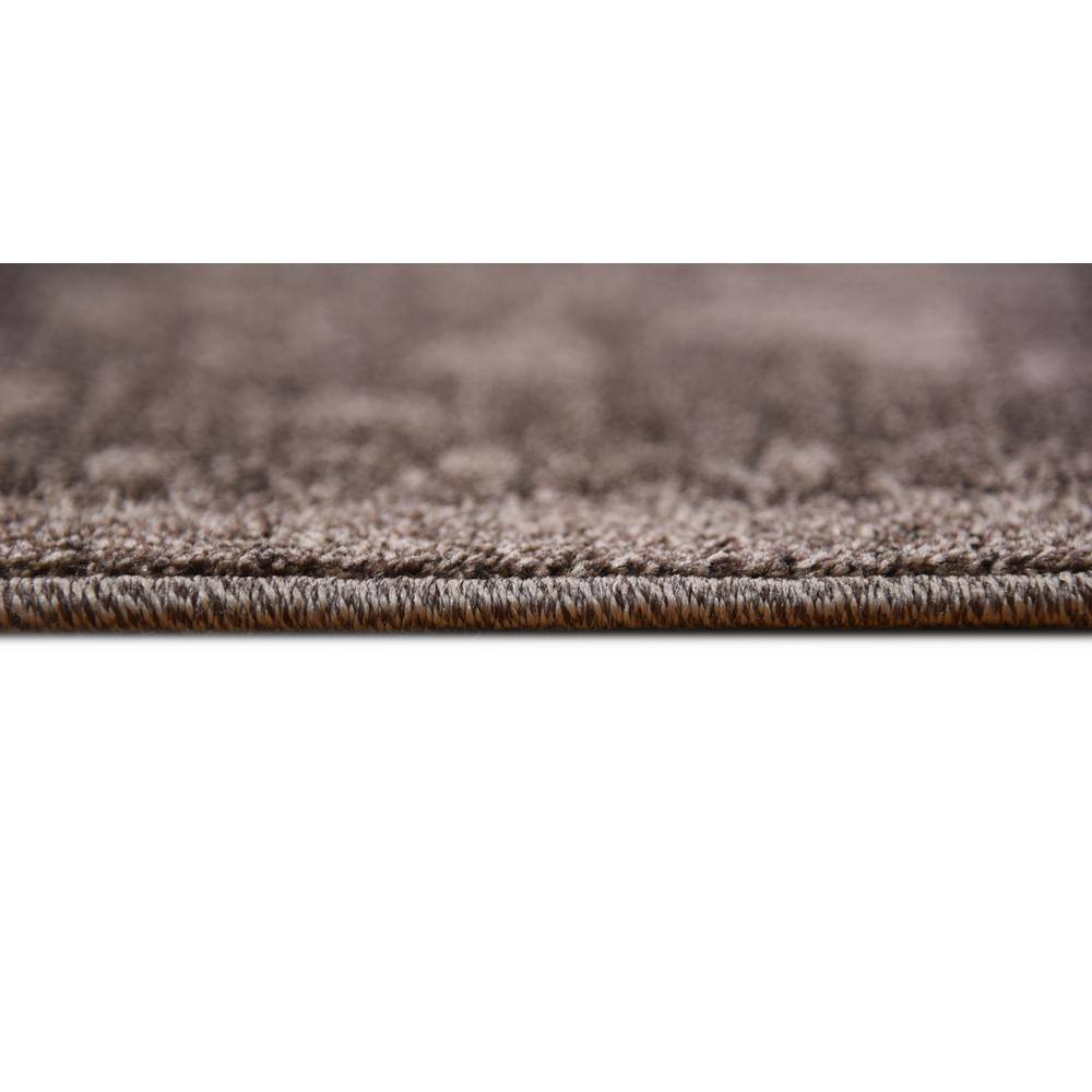 La Jolla 10' Square Brown Floral Synthetic Rug