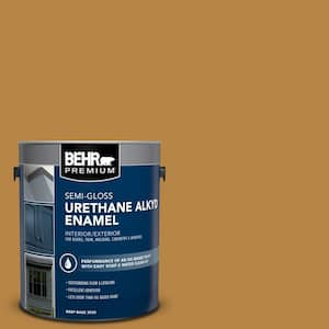 1 gal. #M270-7 Wild Ginger Urethane Alkyd Semi-Gloss Enamel Interior/Exterior Paint