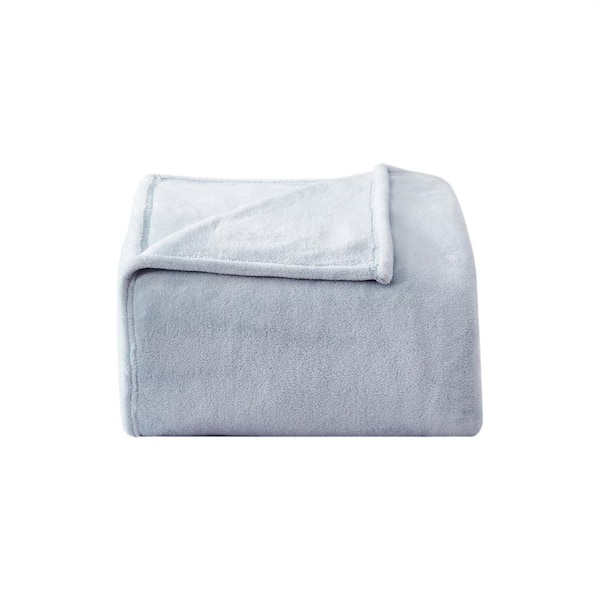 Poppy & Fritz PF Solid Blue Ultra Soft Plush Microfiber Twin Blanket