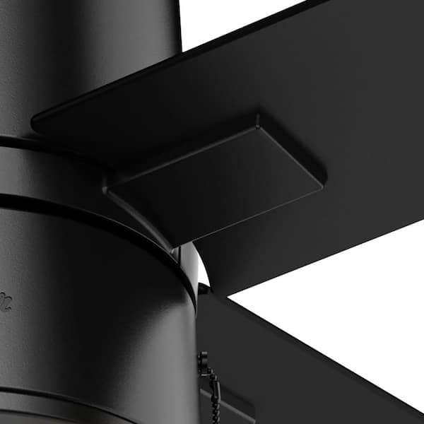 Hunter - Beck 52 in. LED Indoor Matte Black Ceiling Fan with Light Kit