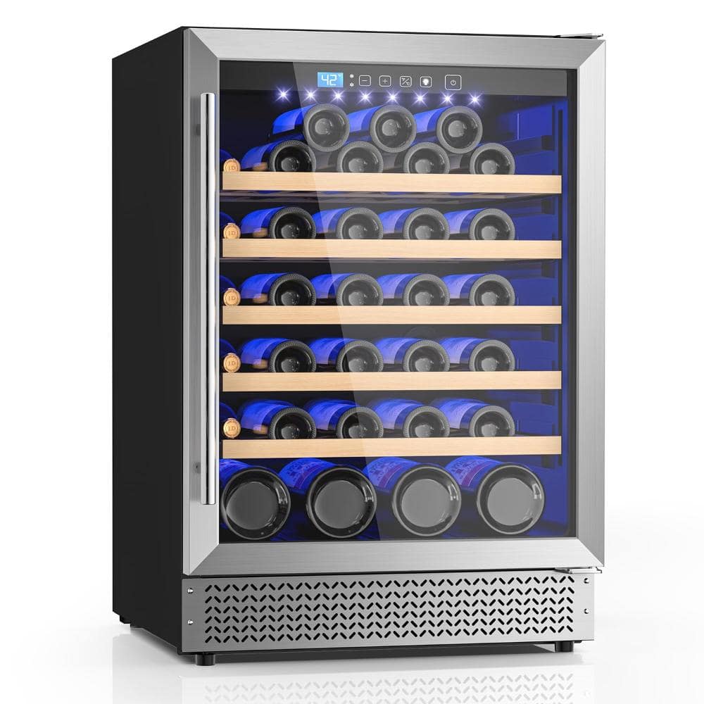 23.5 in. 54 Bottles Wine Refrigerator with Reversible Door, 41–64°F Temp Control Low Noise for Home, Kitchen, Bar price history on PriceWatchPro