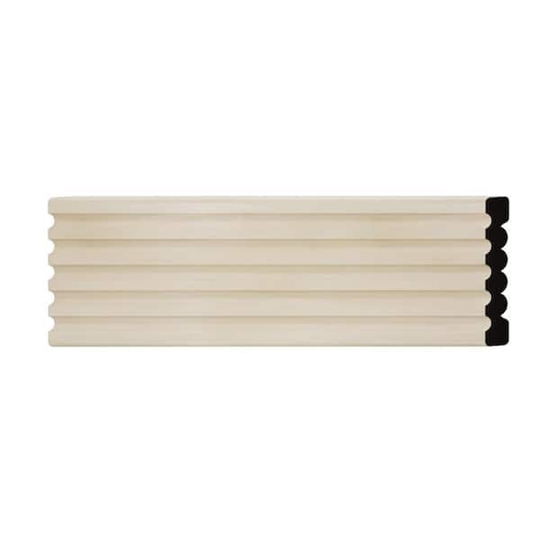 Ekena Millwork WM338 0.56 in. D x 3.38 in. W x 6 in. L Wood (Poplar) Chair Rail Sample