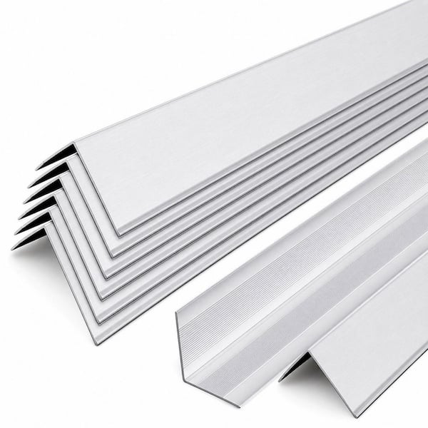 1.2 in. x 4 ft. Aluminum Wall Corner Guard Protectors with 90° for Edge Drywall Decoration, Silver (30-Pack)