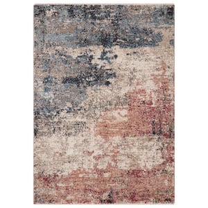 Pandora Collection Hudson Multi 3 ft. x 5 ft. Abstract Area Rug