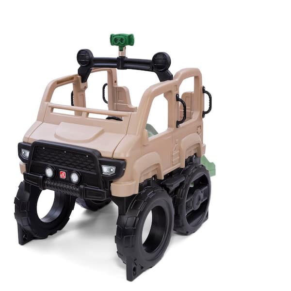 Safari Truck Climber Outdoor Playset with Slide for Kids