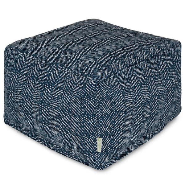 Majestic Home Goods Navy South West Indoor/Outdoor Ottoman Cushion