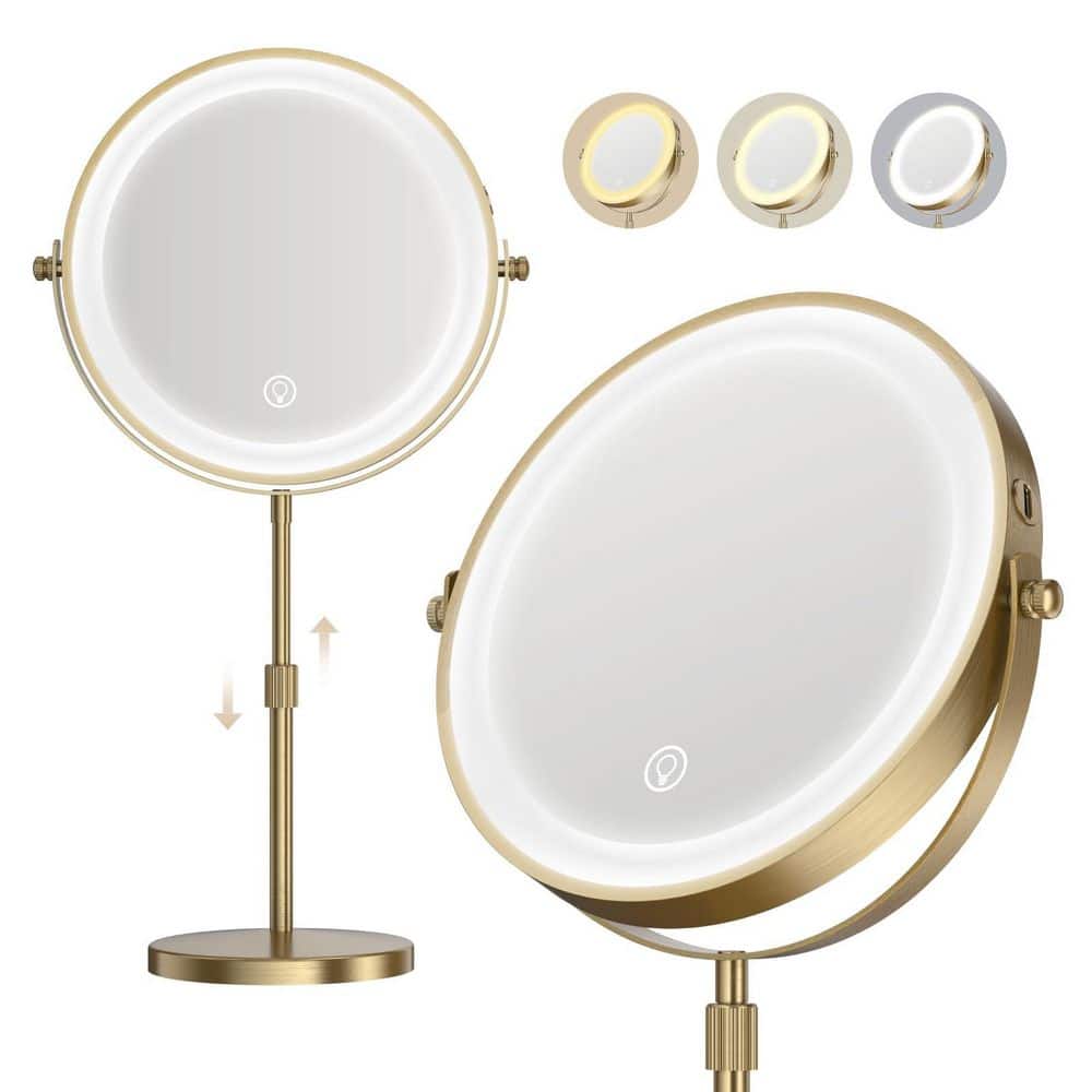 Numhew 360° Rotation Vanity Mirror with Magnification