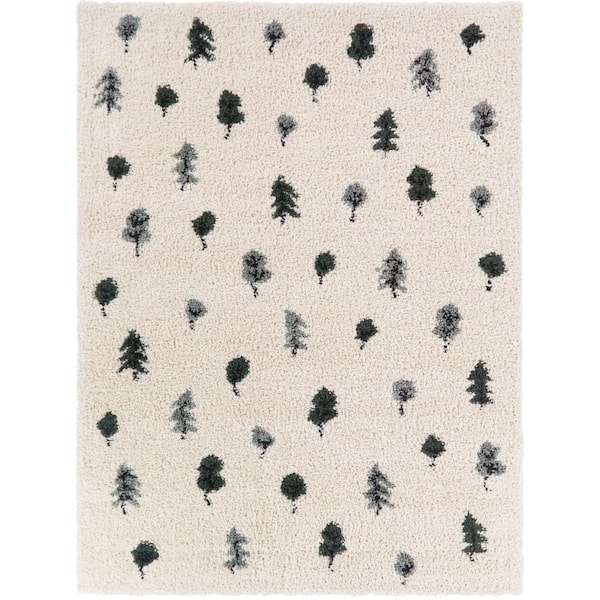 Woodrow Green 4 ft. x 6 ft. Kids Nature Area Rug