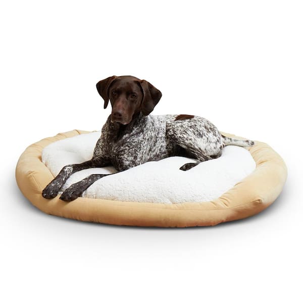 Happy Hounds Murphy Large Buttercream Donut Dog Bed