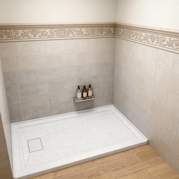 Zeafive Voe 72 in. L x 36 in. W Single Threshold Alcove Shower Pan