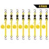 Stanley Ratchet Straps 1 in. x 10 ft. / 1500 lbs. Break Strength (8-Pack) S1000
