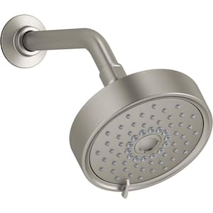 Purist 3-Spray Patterns 5.5 in. Single Wall Mount Fixed Shower Head in Vibrant Brushed Nickel