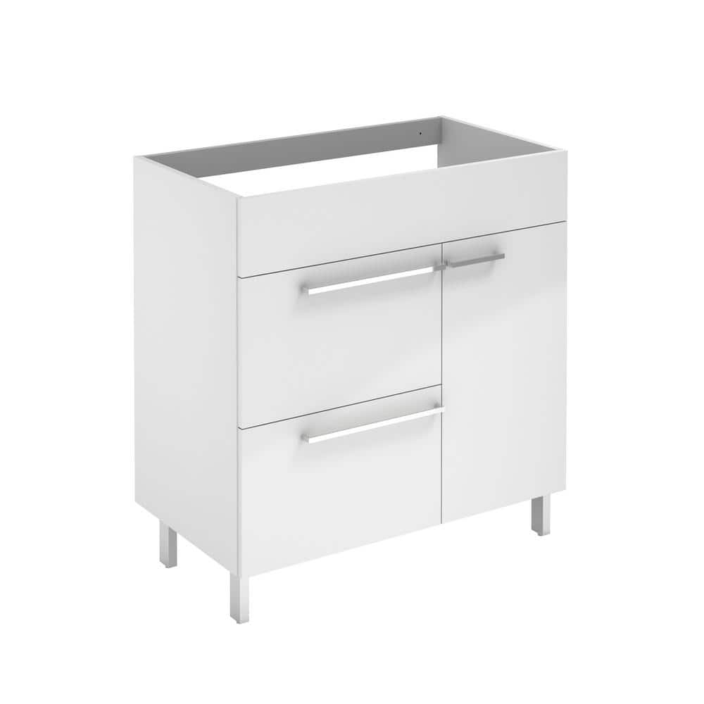 WS Bath Collections Elegance 31.5 in. W x 18.0 in. D x 32.5 in. H Bath Vanity Cabinet Only in Glossy White -  Elegance80WGBa