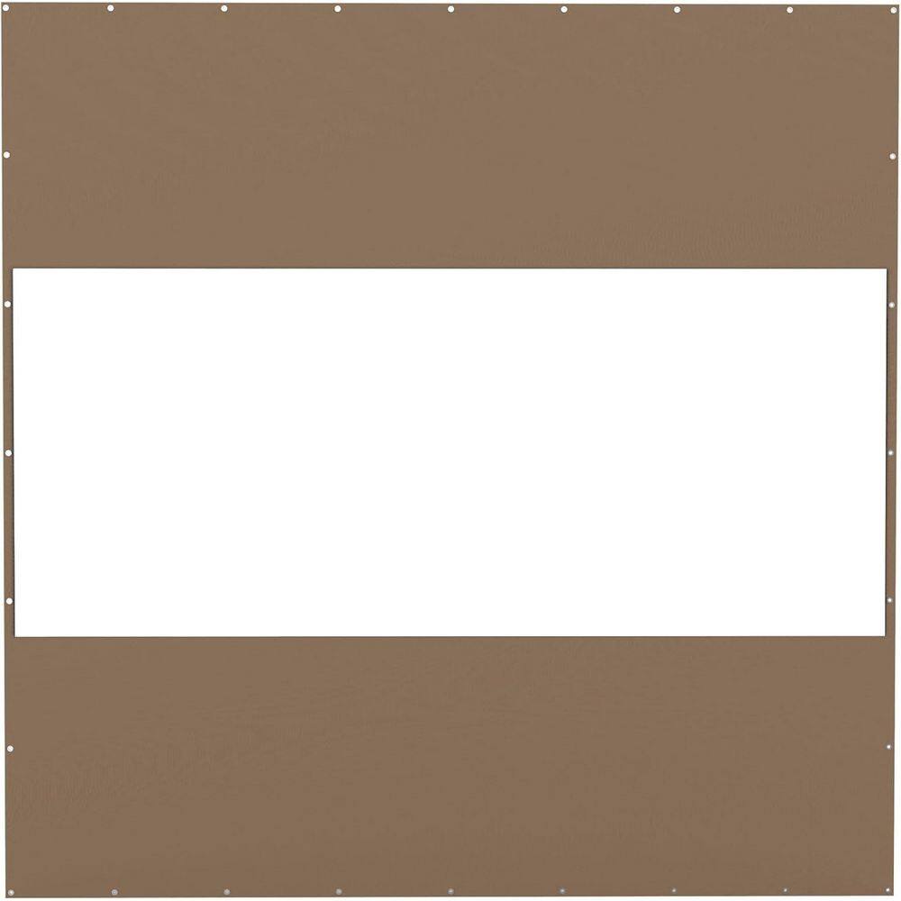 Brown 10'H x 10'W Heavy Duty Outdoor Clear Panel Curtain, 18 oz Waterproof PVC, Weather Resistant & Tearproof price history on PriceWatchPro