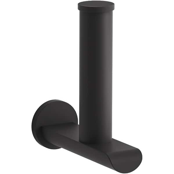 KOHLER Avid Wall Mount Vertical Toilet Paper Holder in Matte Black
