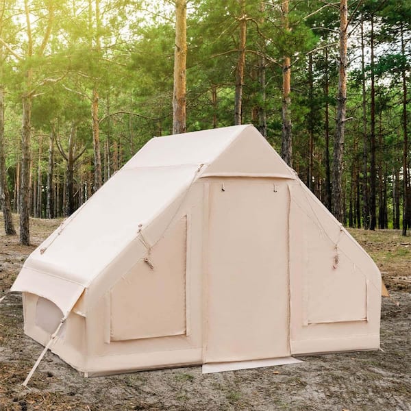 Costway 2-People to 6-People Cotton Inflatable Camping Tent