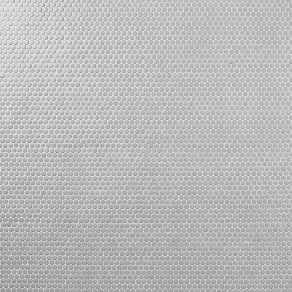Bliss Edged Penny Sage 11.49 in. x 12.32 in. Polished Ceramic Floor and Wall Mosaic Tile (0.98 Sq. Ft./Each)