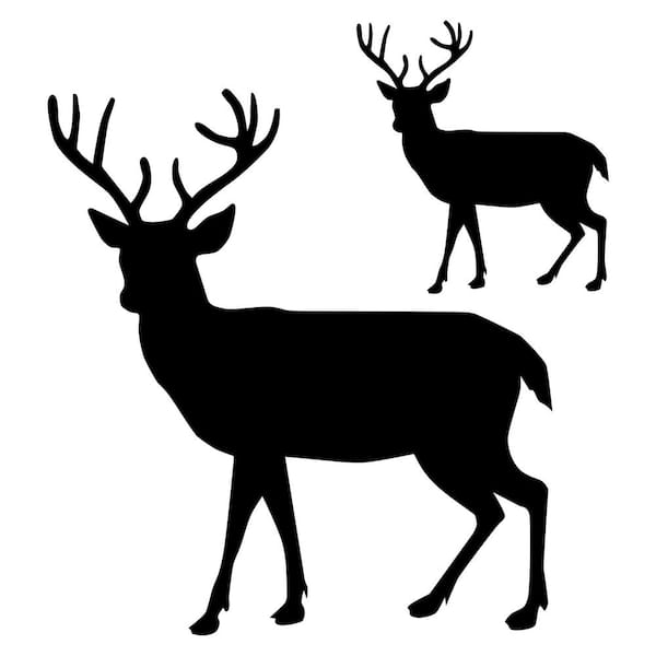 Designer Stencils Buck Silhouette Stencil - 5 in. and 10 in. FS043 ...