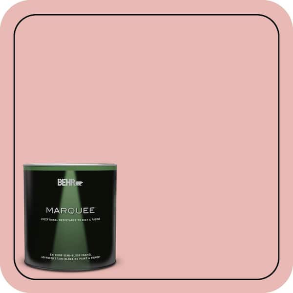 BEHR MARQUEE 1 qt. #MQ4-04 Noble Blush Semi-Gloss Enamel Exterior Paint & Primer
