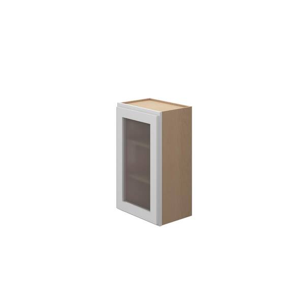 Norfolk Assembled 15 in. W x 30 in. H x 12 in. D Plywood Wall Cabinet in Painted White