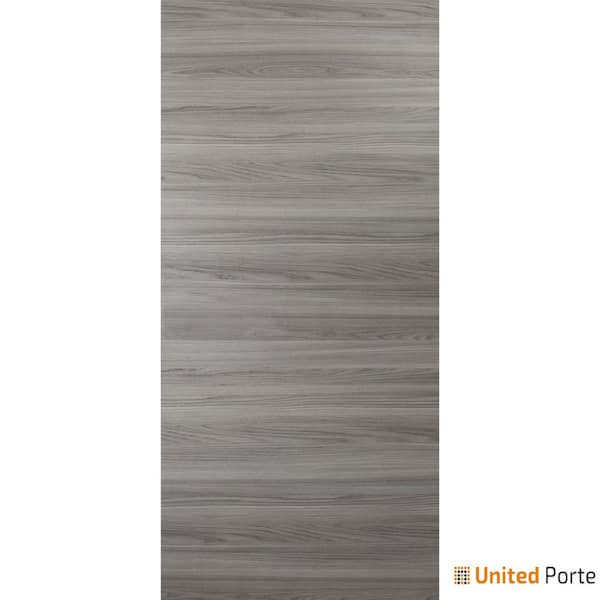 0010 18 in. x 84 in. Flush No Bore Solid Core Ginger Ash Finished Pine Wood Interior Door Slab